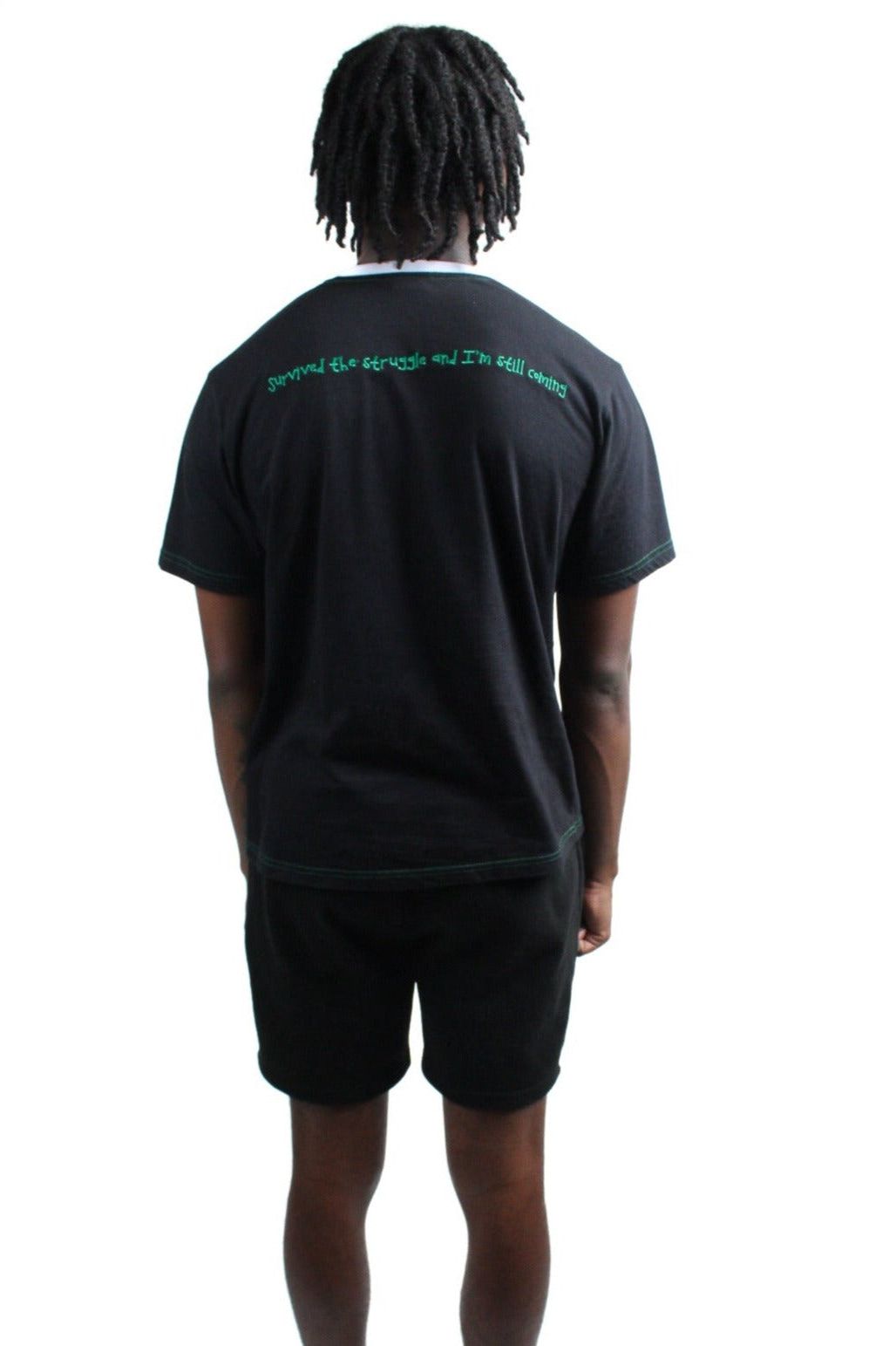 Black Graphic Survival Tee  - Unisex