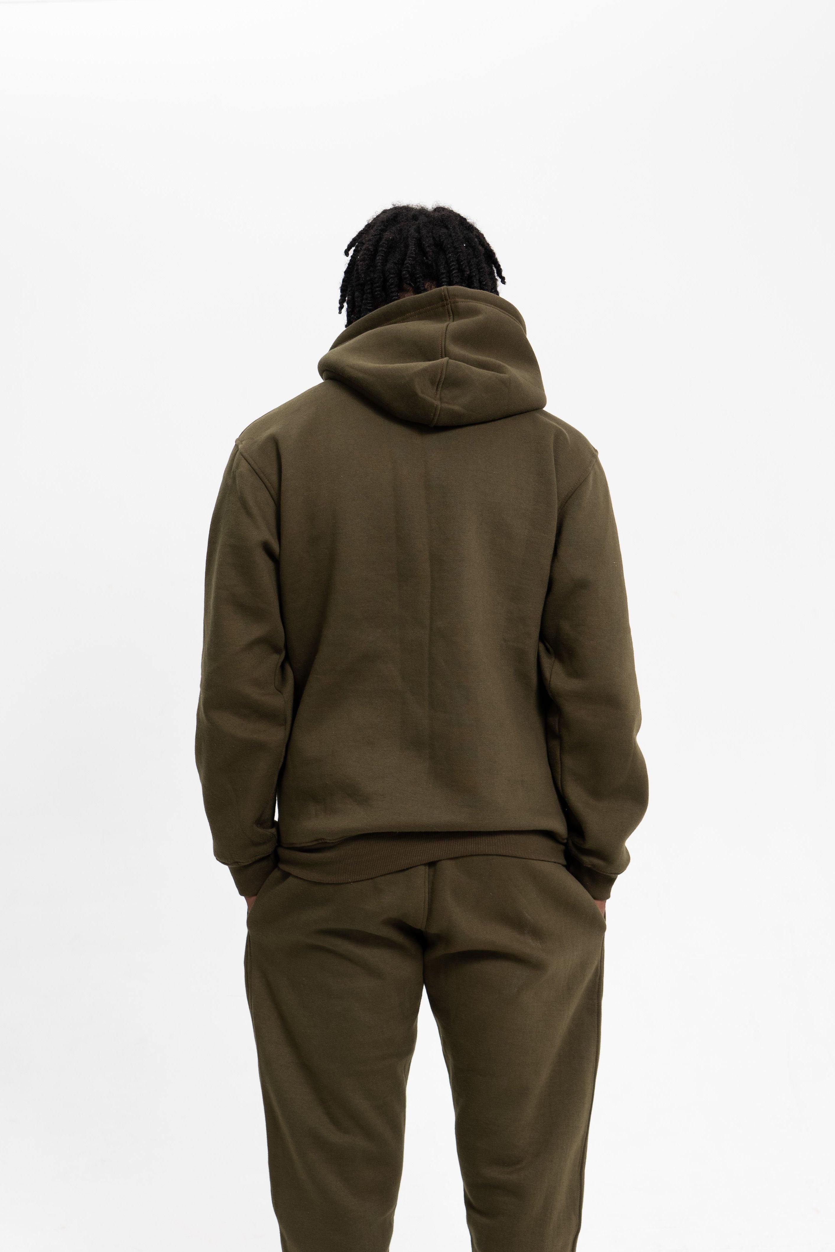 Olive green jogging clearance suit